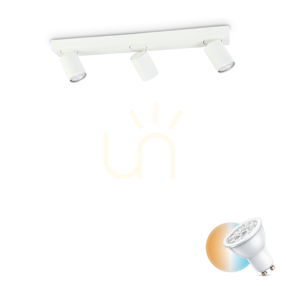 Jelölje be Plafon lámpa Ideallux Rudy PL3 Round Bianco fehér 3xGU10 229065 Plafon lámpa Ideallux Rudy PL3 Round Bianco fehér 3xGU10 229065