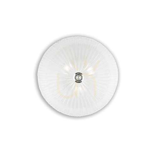 Jelölje be Plafon lámpa Ideallux SHELL PL3 Trasparente átlátszó üveg 40 cm 008608