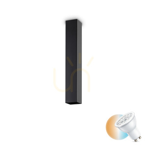 Plafonlámpa Ideallux LOOK PL1 H40 fekete GU10 233826 0 Plafonlámpa Ideallux LOOK PL1 H40 fekete GU10 233826 small 0