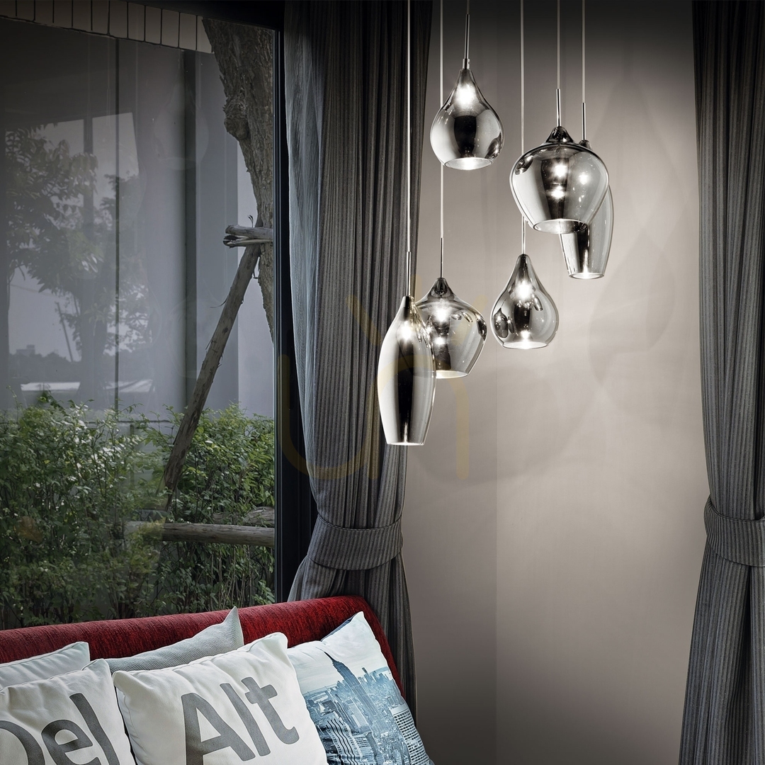 Előnézet Függőlámpa Ideallux SOFT SP6 BIANCO fehér 6xE14 60 cm 087818 Függőlámpa Ideallux SOFT SP6 BIANCO fehér 6xE14 60 cm 087818