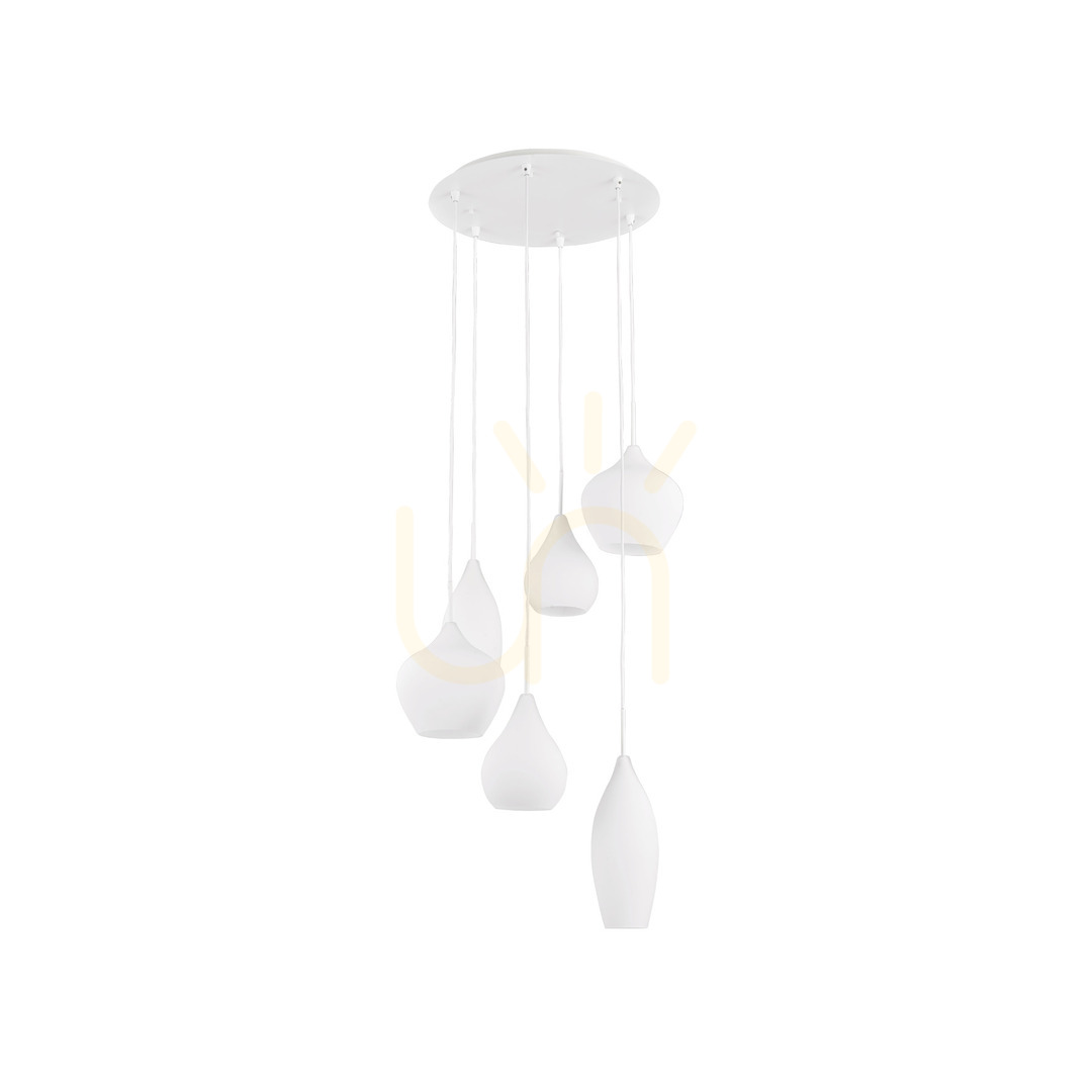 Jelölje be Függőlámpa Ideallux SOFT SP6 BIANCO fehér 6xE14 60 cm 087818 Függőlámpa Ideallux SOFT SP6 BIANCO fehér 6xE14 60 cm 087818