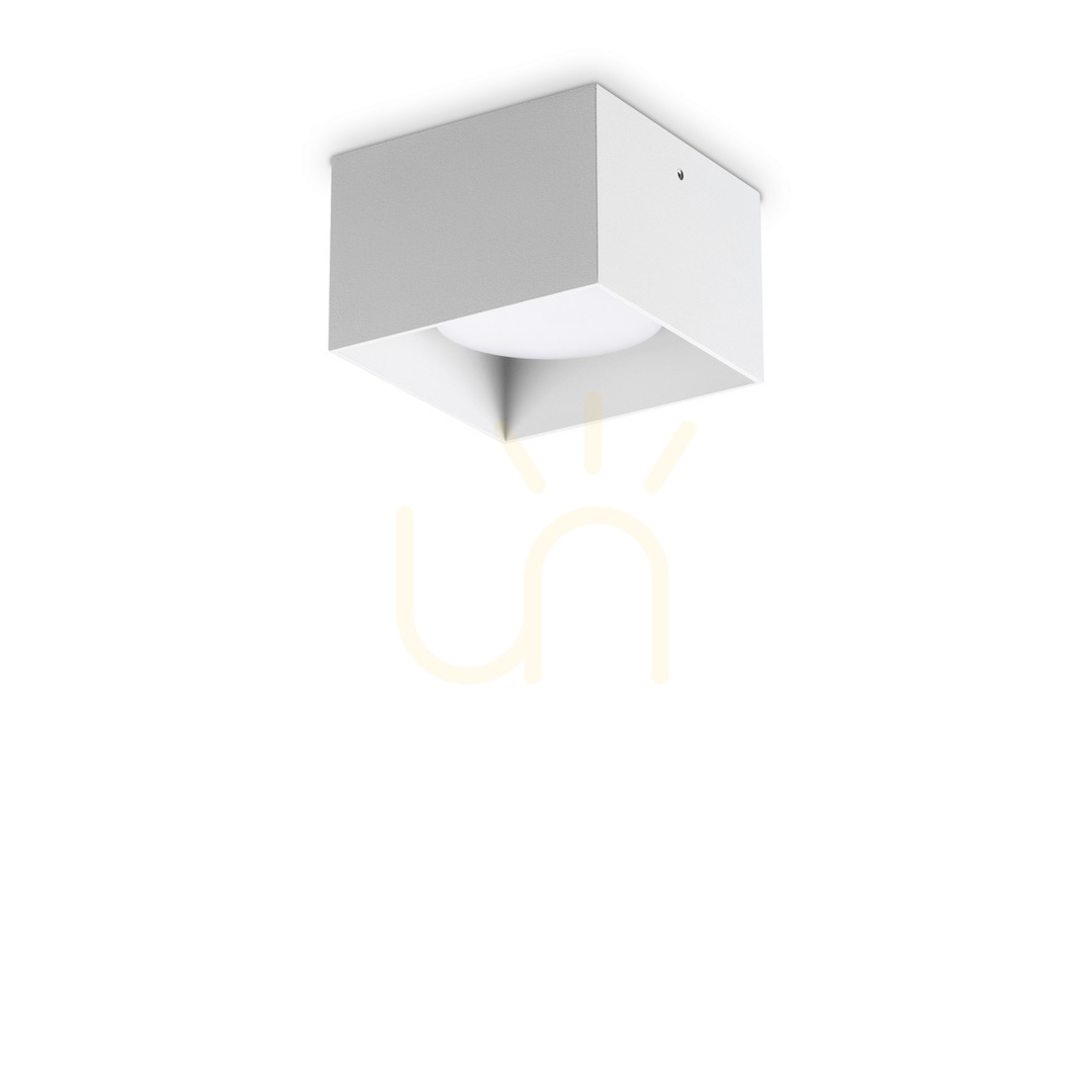 Jelölje be Plafon Ideallux SPIKE PL1 SQUARE fehér GX53 10 cm 317489 Plafon Ideallux SPIKE PL1 SQUARE fehér GX53 10 cm 317489