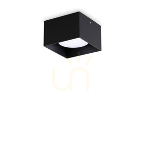 Plafonlámpa Ideallux SPIKE PL1 fekete GX53 10 cm 317496 small 0