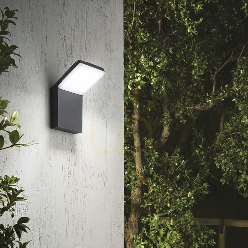 Jelölje be Kültéri fali lámpa Ideallux STYLE AP GRIGIO szürke LED 8,5W 3000K 322650