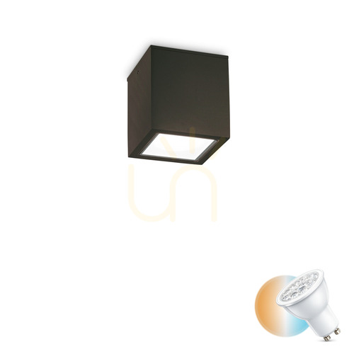 Jelölje be Kültéri mennyezeti lámpa Ideallux Techo PL1 Small Nero fekete GU10 251578