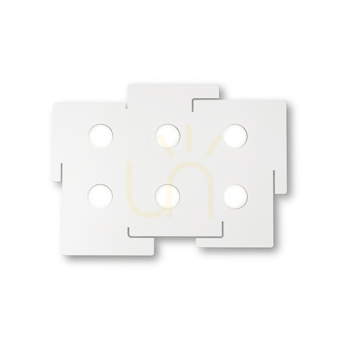 Jelölje be Plafon Ideallux TOTEM PL6 fehér mennyezeti lámpa GX53 6x15W 215785