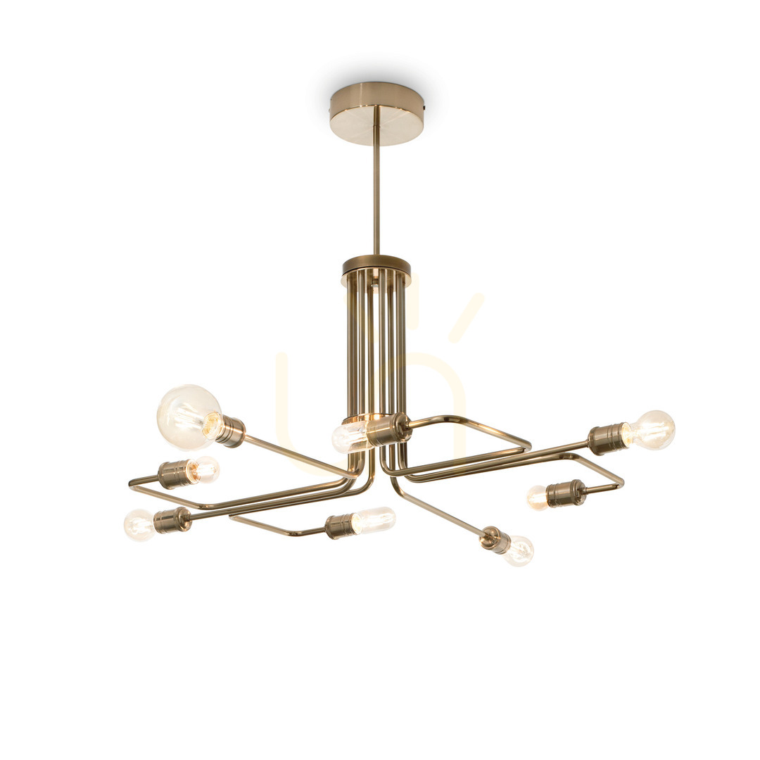 Jelölje be Függőlámpa Ideallux TRIUMPH SP8 sárgaréz 8xE27 160269 Függőlámpa Ideallux TRIUMPH SP8 sárgaréz 8xE27 160269