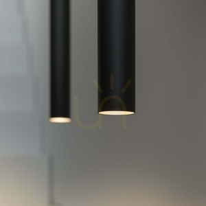 Függőlámpa Ideallux Look Ultrathin D100 Round fekete LED 11,5W 142913 small 5