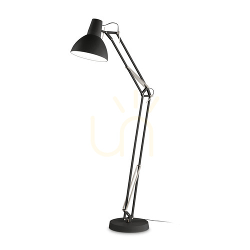 Jelölje be Állólámpa Ideallux Wally PT1 Total Black fekete E27 1x42W 265292