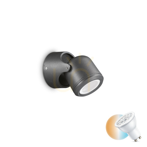 Jelölje be Kültéri fali lámpa Ideallux XENO AP1 NERO fekete GU10 IP44 129464