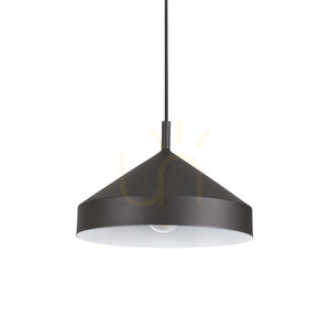 Függőlámpa Ideallux YURTA SP1 D30 NERO fekete fém E27 285139 small 0