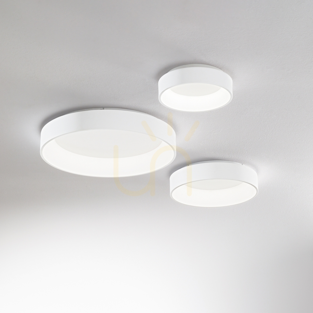 Előnézet Plafon lámpa Ideallux ZIGGY D030 Bianco fehér LED 21W 27,7 cm 293776 Plafon lámpa Ideallux ZIGGY D030 Bianco fehér LED 21W 27,7 cm 293776