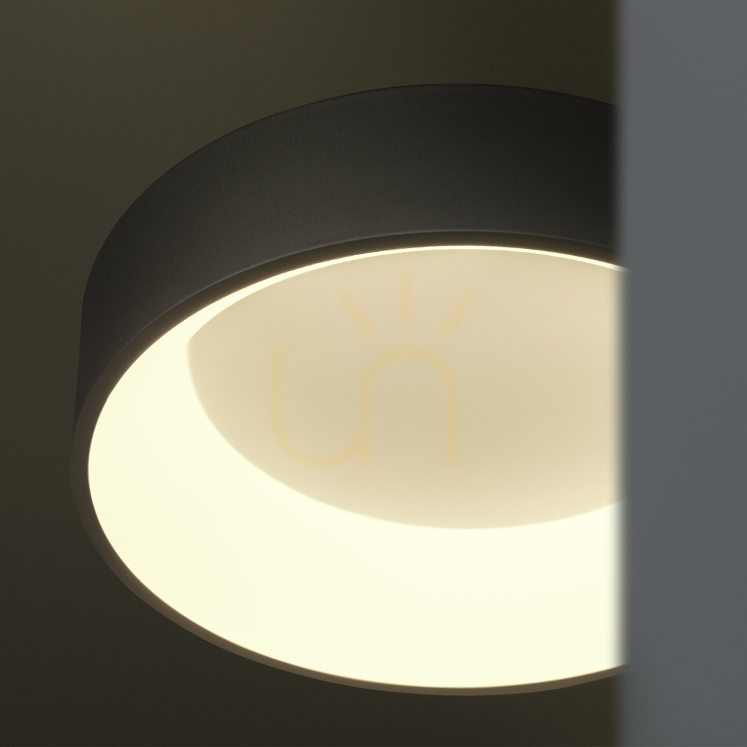 Kijelző Plafon lámpa Ideallux ZIGGY PL D045 NERO fekete LED 30W 45 cm 307206 Plafon lámpa Ideallux ZIGGY PL D045 NERO fekete LED 30W 45 cm 307206