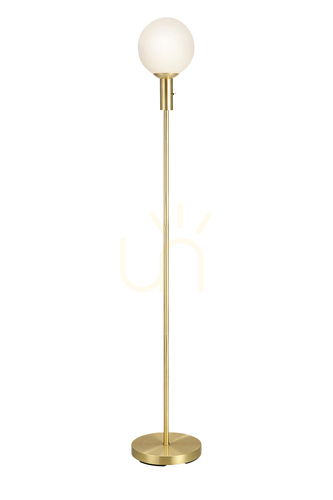 Jelölje be Padlólámpa Markslojd Minna 106867 sárgaréz fehér üveg 145,5 cm