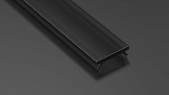 Jelölje be Lámpaernyő LED profilhoz LUMINES SLIM PMMA fekete 2 m Lámpaernyő LED profilhoz LUMINES SLIM PMMA fekete 2 m