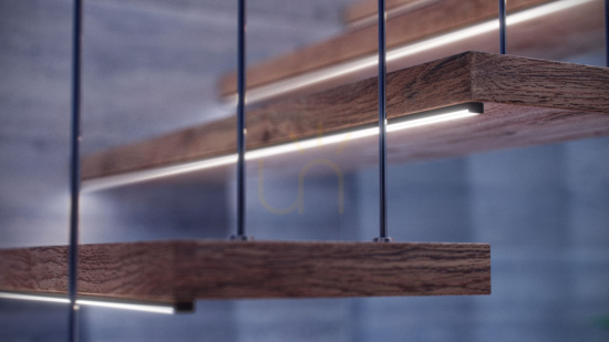 Kilátás Átlátszó PMMA burkolat LUMINES HIGH LED-profilokhoz, 1 m Átlátszó PMMA burkolat LUMINES HIGH LED-profilokhoz, 1 m