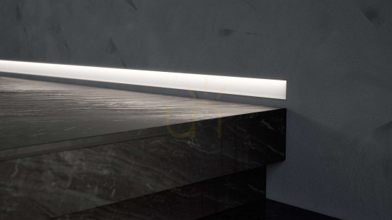 Kilátás Lámpaernyő LED profilhoz LUMINES Tiano PLEXI 3,005 m Lámpaernyő LED profilhoz LUMINES Tiano PLEXI 3,005 m