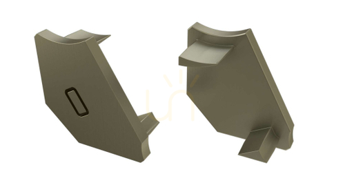 Jelölje be LED profil sapka LUMINES H inox balra 2in1