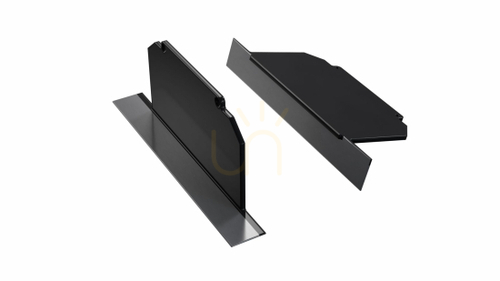 Jelölje be ALU dugó a LUMINES LARGO M3 LED profilhoz fekete lakkozott tömör ALU dugó