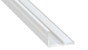 LED-profil LUMINES E típusú fehér lakkozott 2 m small 0
