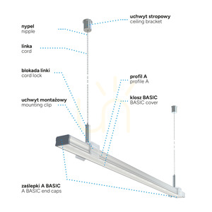 LUMINES A LED-profil, eloxált INOX, 1 m small 9