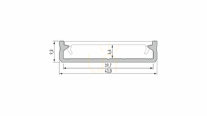 LUMINES SOLIS LED-profil, eloxált INOX, 2020 mm small 1