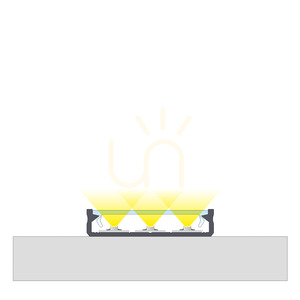 LUMINES SOLIS LED-profil, nyers alumínium, 1 m small 7