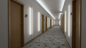 LED profil LUMINES típus Dopio ezüst eloxált 1 m small 2