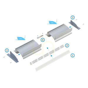 LUMINES TOPO LED-profil ezüst eloxált 2,02 m 10-0574-20 small 4