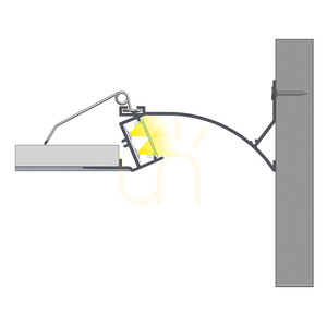 LUMINES TOPO LED-profil ezüst eloxált 2,02 m 10-0574-20 small 6