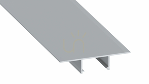PLATO LED profil 1 m ezüst eloxált dupla 2x12 mm gipszkartonba glettelhető 10-0894-10 LUMINES small 0