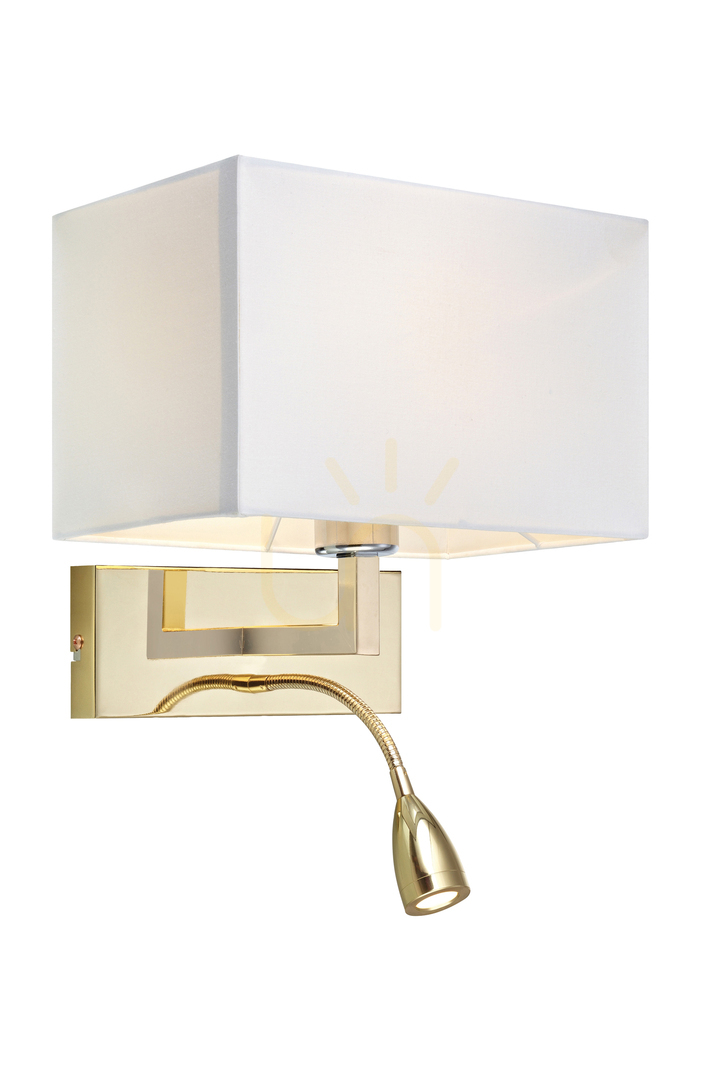 Jelölje be Fali lámpa Markslojd Savoy 106308 fehér sárgaréz E27+LED 2 izzós Fali lámpa Markslojd Savoy 106308 fehér sárgaréz E27+LED 2 izzós