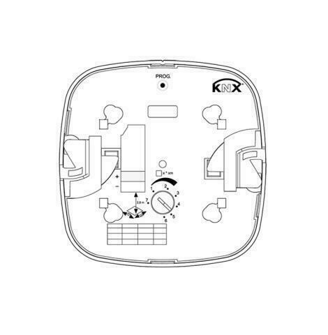 Jelölje be IR jelenlét- és szürkületérzékelő QUATTRO HD KNX V3.1