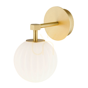 Fali lámpa Argon Paloma fehér opál sárgaréz E14 8502 1 Fali lámpa Argon Paloma fehér opál sárgaréz E14 8502 small 1