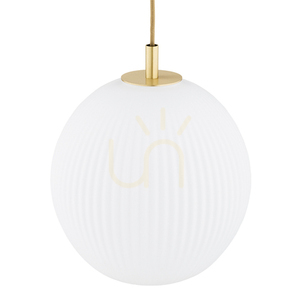 Függőlámpa Argon PALOMA fehér opál matt sárgaréz 3xE27 6306 small 3