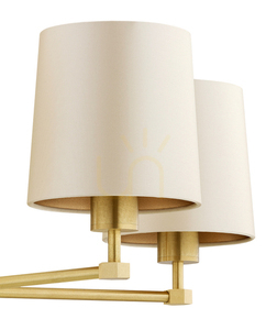 Csillár Argon Princeton bézs sárgaréz E27 5x1W 2187 small 4