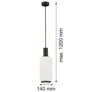 Függőlámpa Argon Sagunto Plus fehér üveg E27 8563 small 2