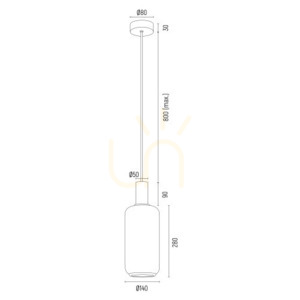 Függőlámpa Argon Sagunto Plus fehér üveg E27 8563 small 3