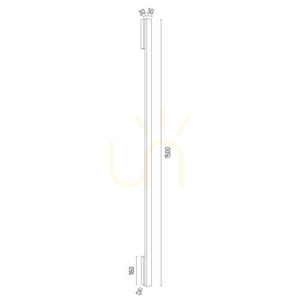 Fali lámpa ARGON ASSE fehér LED 1500 mm IP20 8055 small 4