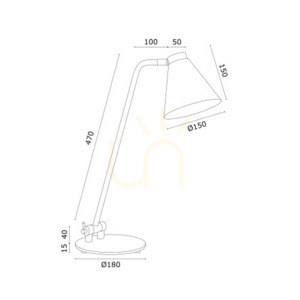 Asztali lámpa ARGON AVALONE 8000 fehér struktúra E27 1W IP20 small 6