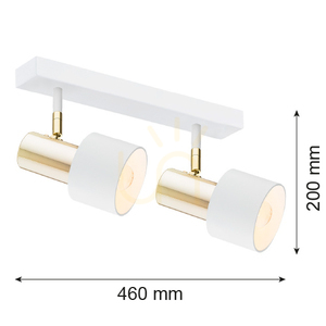 Plafond Argon DORIA fehér 2xE27 IP20 927 2 Plafond Argon DORIA fehér 2xE27 IP20 927 small 2