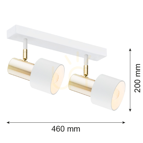 Előnézet Plafond Argon DORIA fehér 2xE27 IP20 927 Plafond Argon DORIA fehér 2xE27 IP20 927