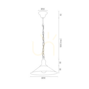Függőlámpa Argon ERBA fekete E27 IP20 631 3 Függőlámpa Argon ERBA fekete E27 IP20 631 small 3