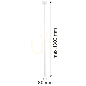Függőlámpa ARGON ETNA PLUS fehér 80 mm G9 8066 small 5