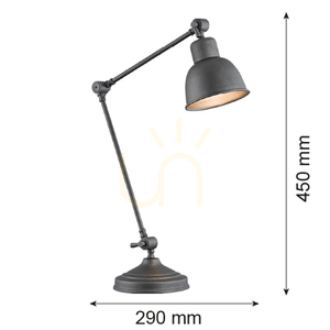 Asztali lámpa Argon EUFRAT antracit E27 3195 small 1