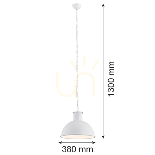 Kilátás Függőlámpa Argon Eufrat fehér 380 mm E27 IP20 3193 Függőlámpa Argon Eufrat fehér 380 mm E27 IP20 3193