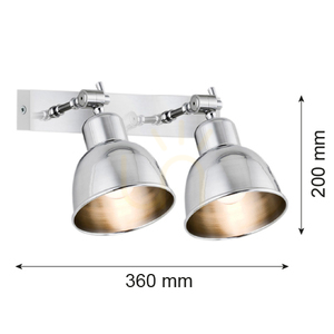 Fali lámpa ARGON EUFRAT króm 2xE27 IP20 671 small 1