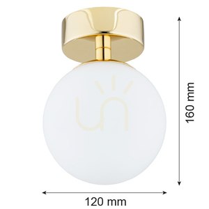 Plafon Argon Flavio fehér sárgaréz IP44 E14 4004 6 Plafon Argon Flavio fehér sárgaréz IP44 E14 4004 small 6
