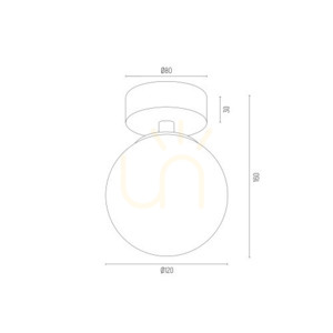 Plafon Argon Flavio fehér sárgaréz IP44 E14 4004 7 Plafon Argon Flavio fehér sárgaréz IP44 E14 4004 small 7
