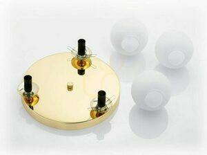 Plafond Argon Flavio fehér sárgaréz IP44 3xE14 1413 small 5